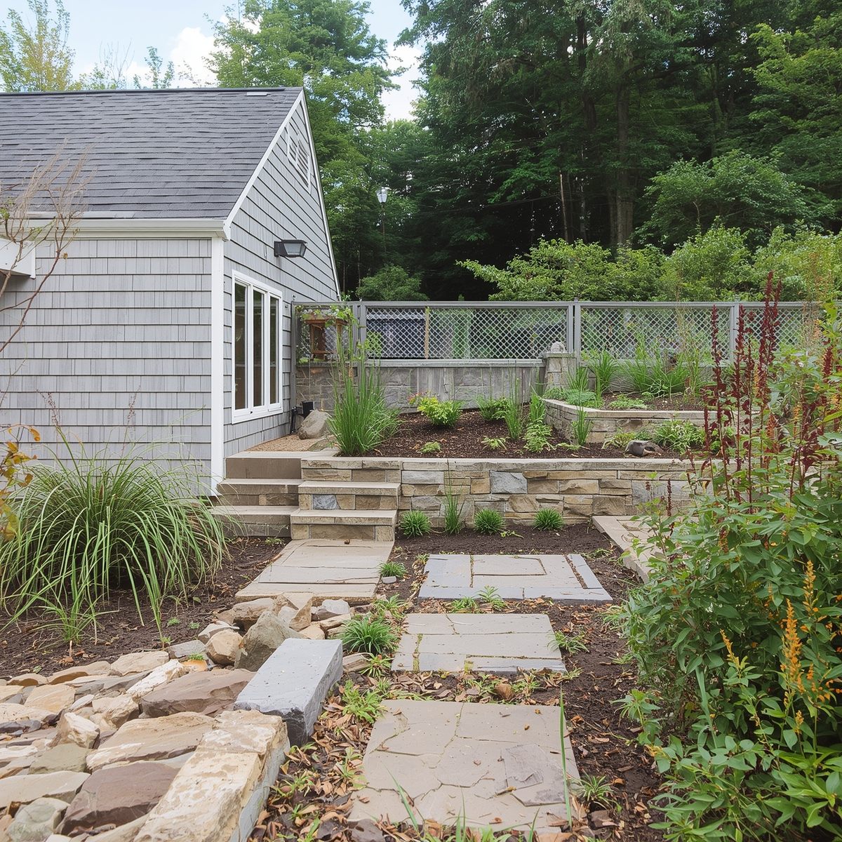 Serene garden path designed by Artisanyshopan